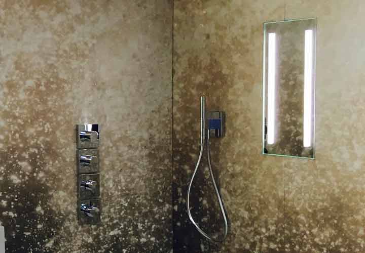 Acclaim Lighted In-Shower Fog-Free Mirror at ESO Decorative Plumbing