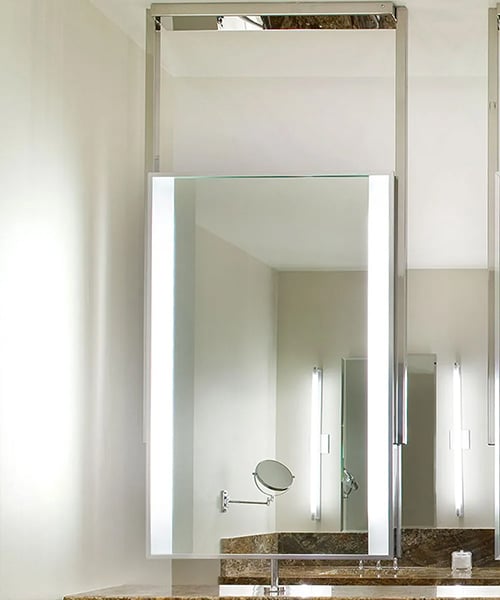 Mirror Suspended From Ceiling