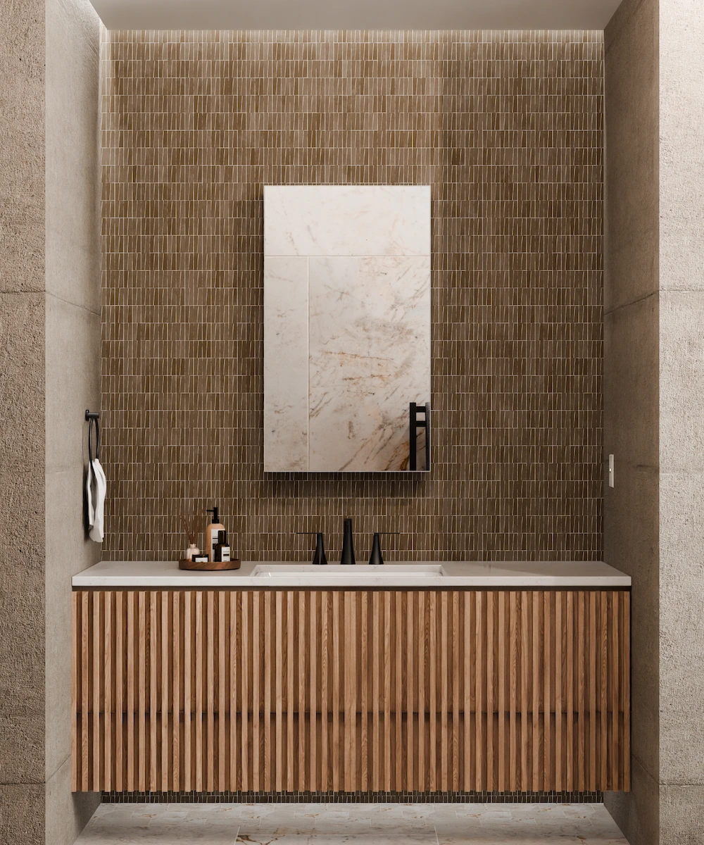 EM Simplicity Mirrored Cabinet
