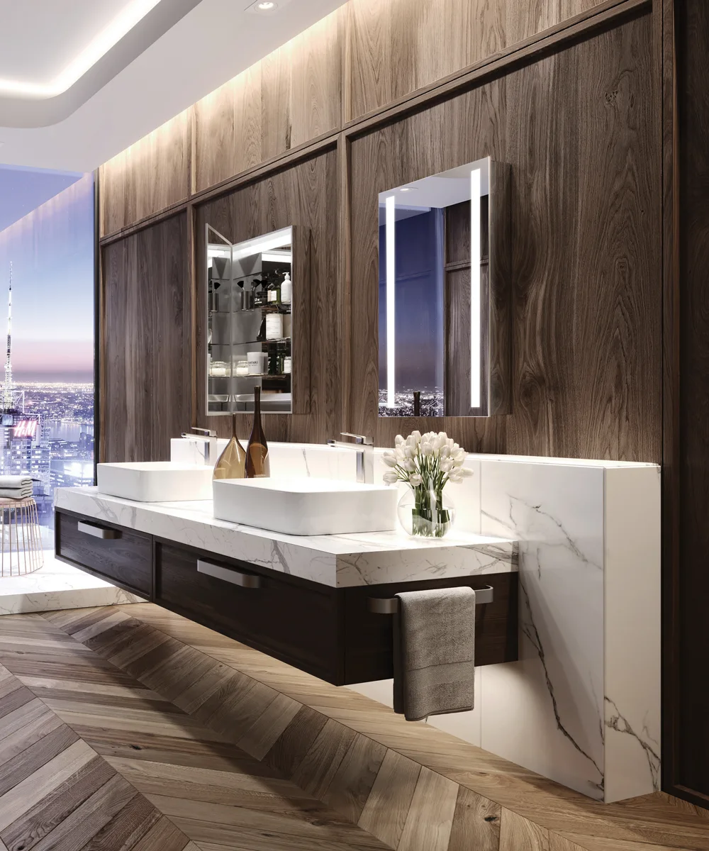 Mirrored Cabinets